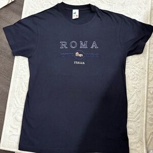 Italian  new Navy Blue T-Shirt 100%cotton
